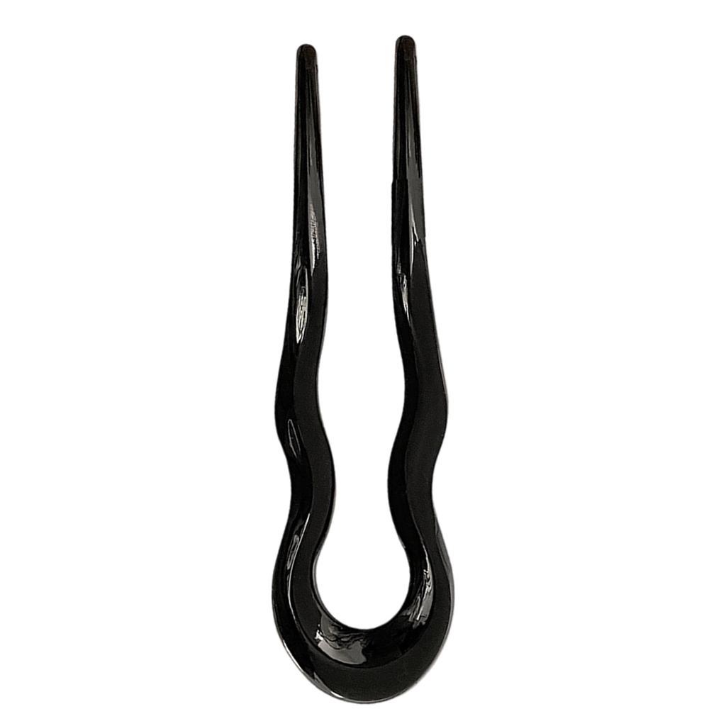 Волнистая U-образная заколка для волос для стильных причесок Элегантная двузубая шпилька для пучка для женщин девушек Аксессуары для головных уборов ручной работы