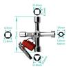 Многофункциональный водопроводный треугольный ключ, сантехнический гаечный ключ, квадратный треугольный поезд, электрический шкаф, шкаф для лифта