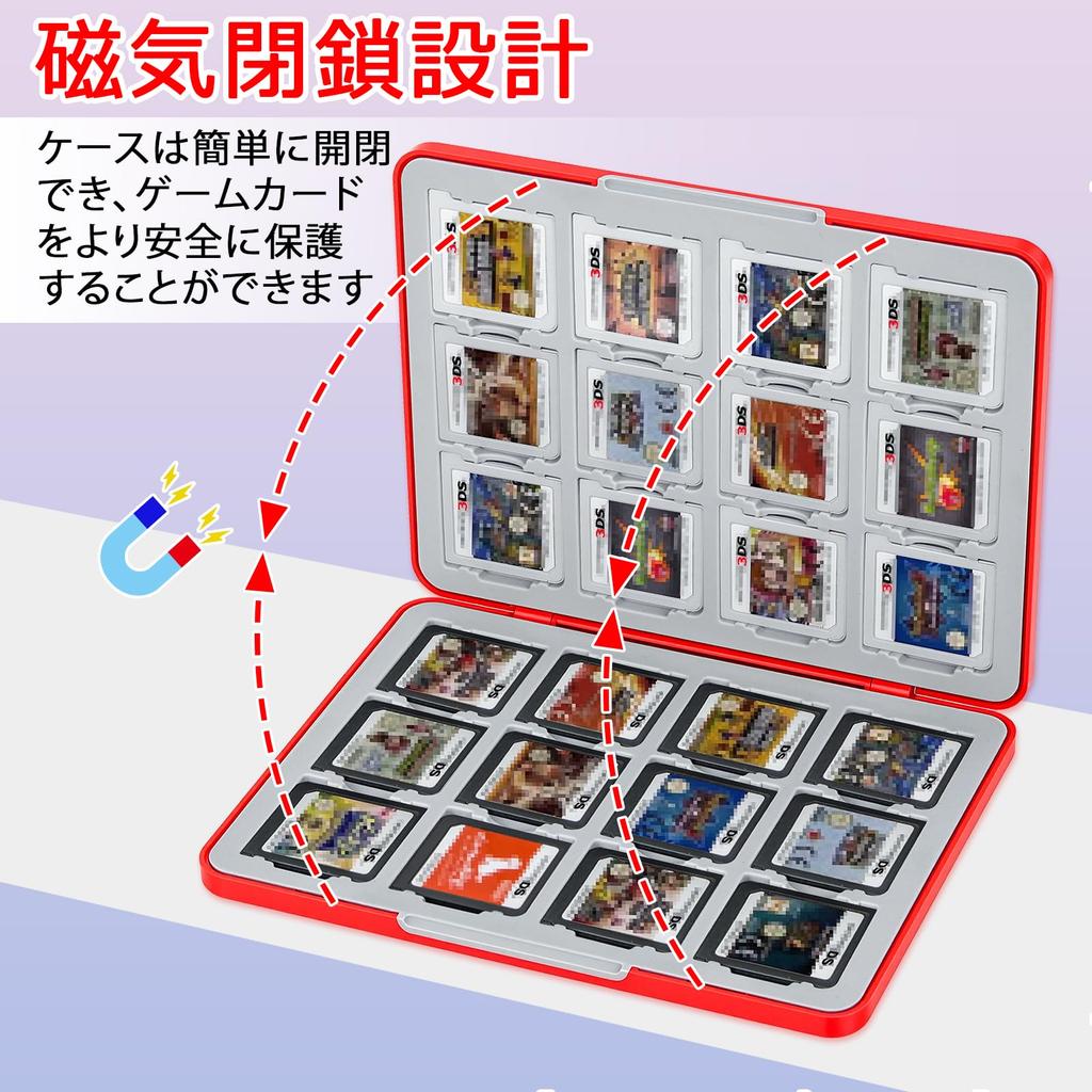 Homgaty 3DS Игра Совместимый с 3DS DS Игровой Картой Пылезащитный Чехол, Набор из 24 Штук, 3DS/DS, Картриджи, Программное Обеспечение, Хранение, Чехол, Защитный, Портативный,