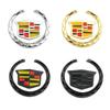 Для Cadillac Escalade CTS DTS STS XTS ATS BLS SLS Deville CT5 CT6 XT5 XT6 1 шт. Наклейки на боковое стекло кузова автомобиля Круглые значки-декали