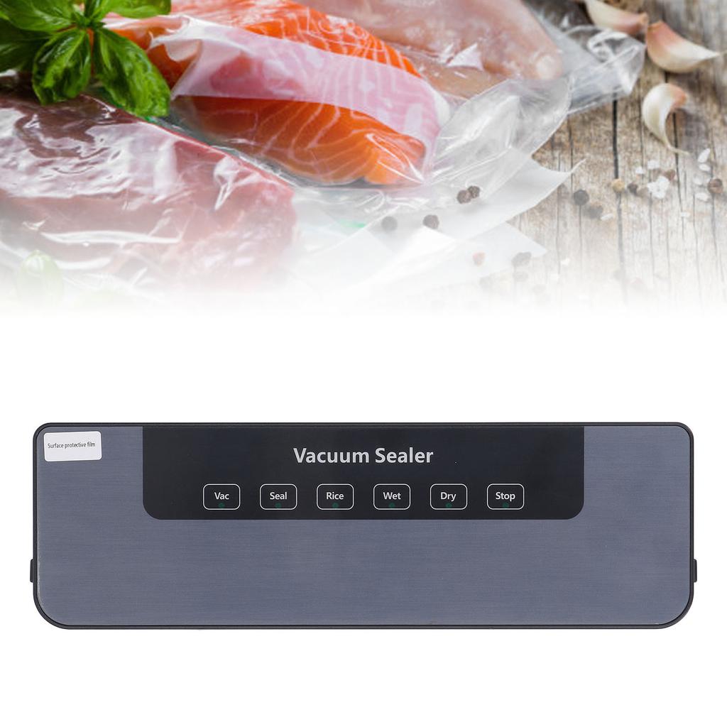 Автоматический вакуумный упаковщик с силой всасывания 80 кПа, упаковочная машина для хранения сухих и влажных продуктов с 50 пакетами