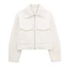 Womens Casual Loose Short Wool Blend Jacket Coat Solid Color Fall Outerwear