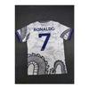 Ronaldo Dragon Dragon Patterned White Adult Football Jersey