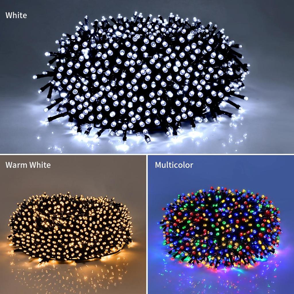 Christmas Lights 10M 20M 30M 50M 100M Decorative LED String Fairy Light Outdoor Garland Lamp For Wedding Holiday Garden Lighting 220V 110V