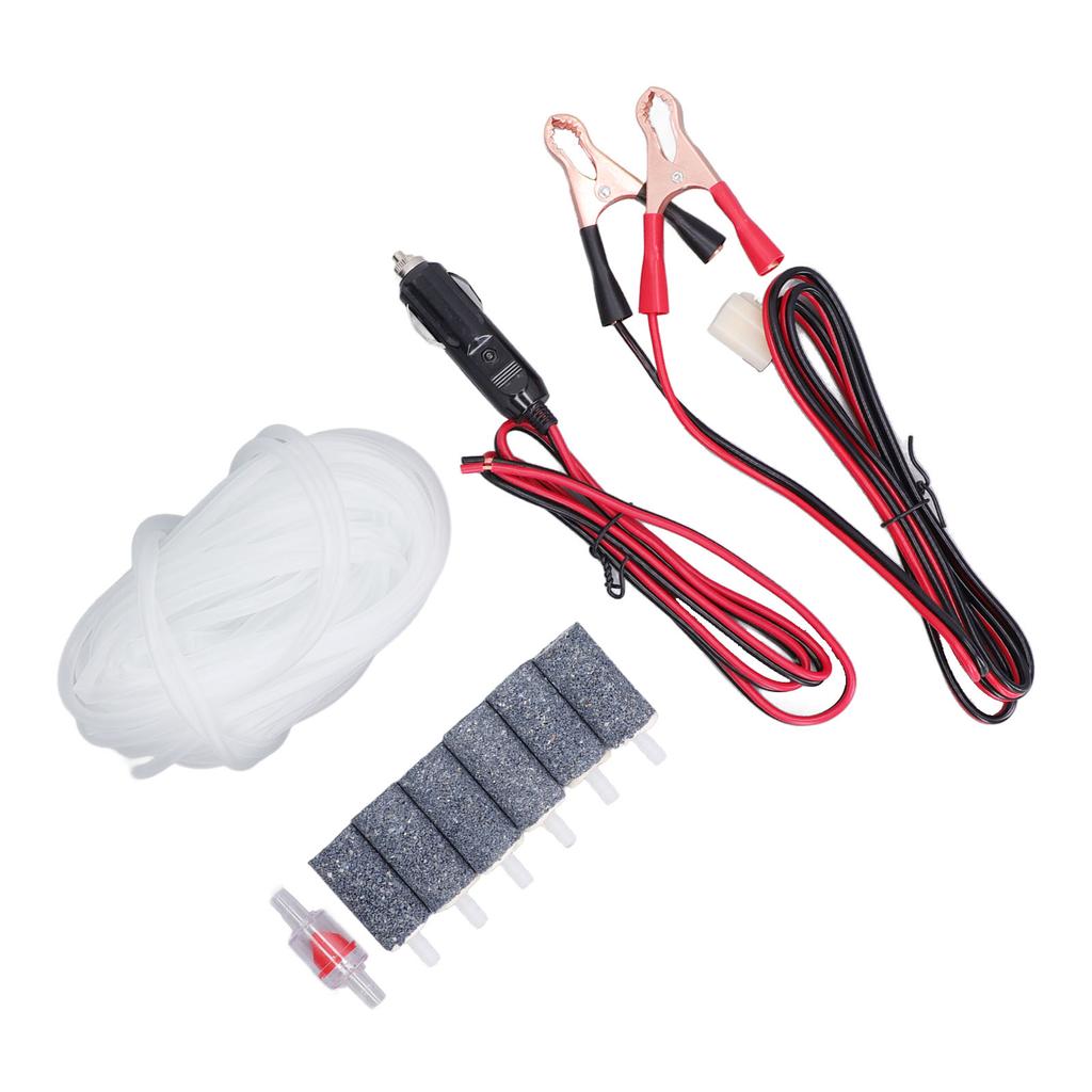 Air Pump Accessory Air Hose Check Valve Bubble Stone Battery Clamp Cable Set Kit MPQ 906