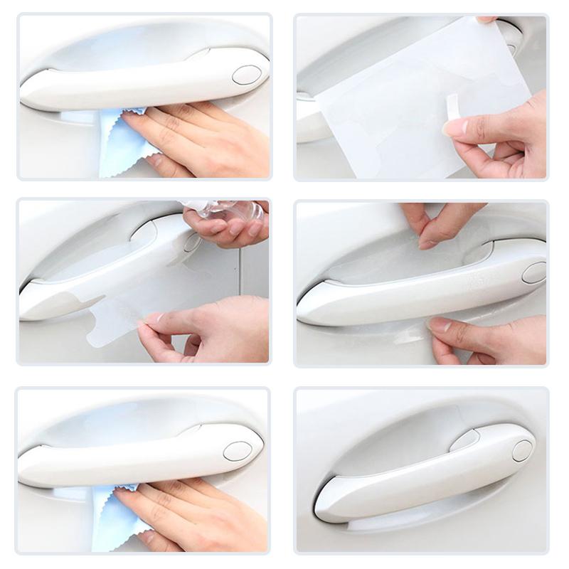 FVNH3 TPU Car Transparent Door Bowl Handle Protective Film Sticker For Mercedes Benz AMG Smart W205 C300 W203 W206 W108 W124 Brabus