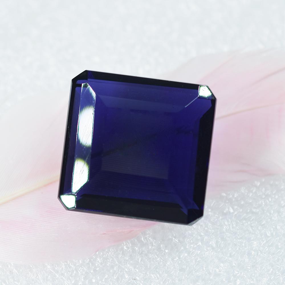 Natural Purple Amethyst Loose Gemstone 56.23 ct Square Brazilian for Jewelry Making and Crafts