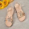 Women Sandals  Summer Women Shoes Soft Sole Wedge Sandals Boho Fashion Beach Flip Flops Shoes Sandals Sandalias Planas