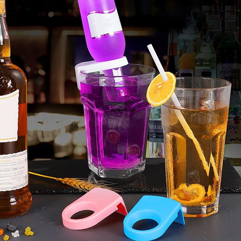 2Pcs Bottle Buckle Holders Plastic Drink Clips Cocktail Snaps For Beer Glasses Bottle Buckle Holders Beer Cocktail Snap