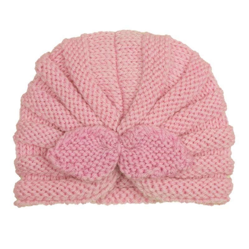 Autumn and Winter New Children's Wool Rabbit Ear Hat, Baby Solid Color Knitted Wool Hat, Baby Hat