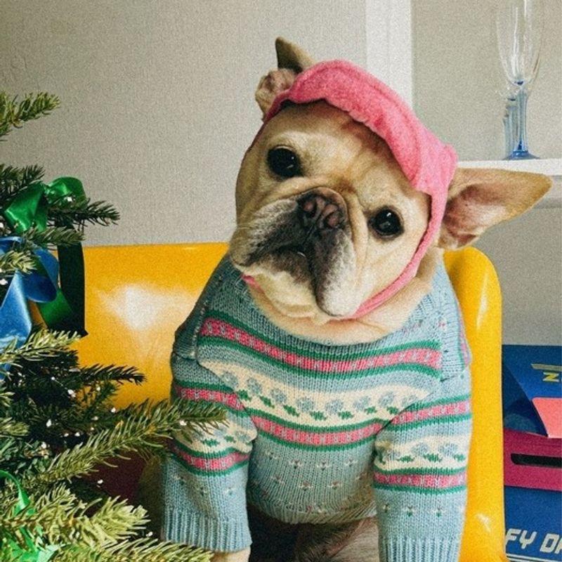 TOOF Винтажный свитер l Синий