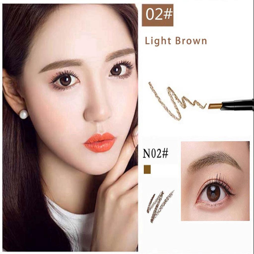 Автоматический карандаш для бровей Поворотный Для начинающих Сменный Карандаш-щетка для бровей Длинный