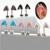 Trendy Lovely Cat-ear Shaped Cartilage Earring Floating Helix Piercing Titanium Steel Star Heart Charm Zircon Tragus Ear Zircon