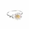 New Arrival Beautiful Literary Fashion 925 Sterling Silver Jewelry Daisy Flowers Exquisite Female Gift Opening Rings R211