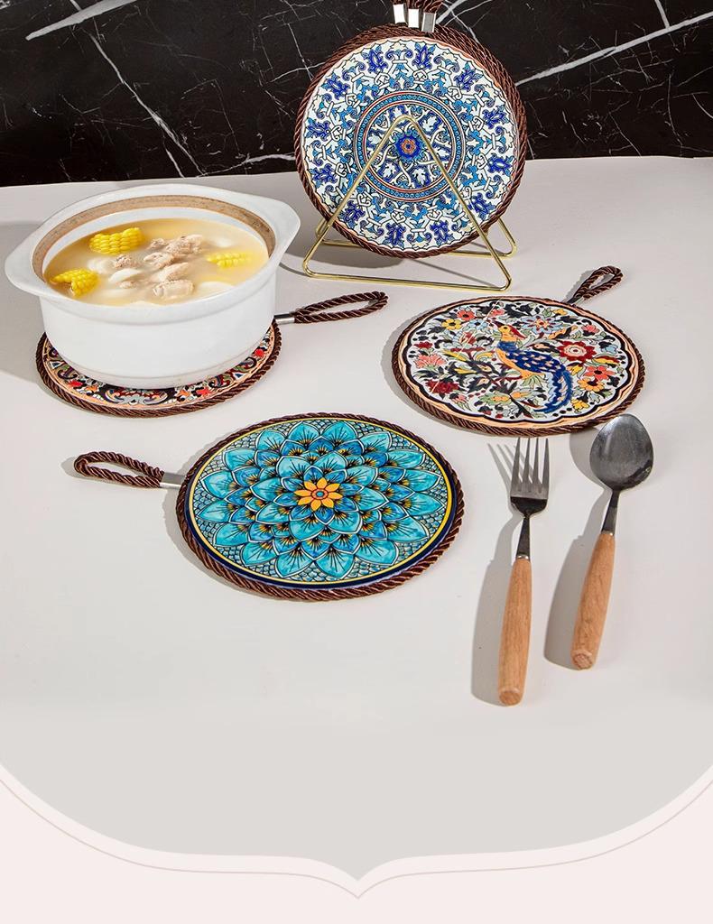 Изолированный коврик для стола, устойчивый к высоким температурам: Прихватка, подставка и защита от ожогов для посуды, мисок и запеканок