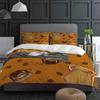 Комплект постельного белья из 3 предметов с кофейными зернами и кофейной чашкой, пододеяльник, наволочка, детский, взрослый, покрывало, комплект для двуспальной кровати, домашний текстиль