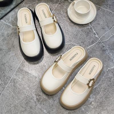 Лето 2024 года, зеленые тапочки, высокие наружные туфли, женские тапочки и сандалии, мюли с каблуком, оптовая продажа, водонепроницаемые