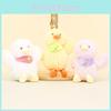 Adorable Yellow Duck Plush Toy Keychain Cute Cartoon Duck Doll Couple Bag Charm