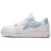 Durable Breathable Low-Top Skate Shoes Women Sneakers White Blue AGCS084-3