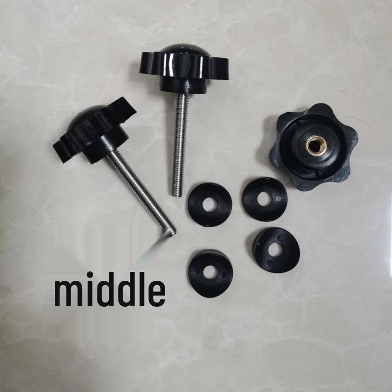 Rollator Walker Replacement Plum Blossom Hand-Tightening M6 Bolt with Rubber Washer, Free Shipping.