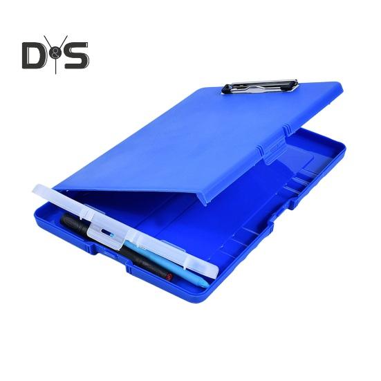 Органайзер для папок с прочным замком, нескользящими зажимами, отверстиями для подвешивания, планшетом-пеналом 3 в 1, коробкой для хранения файлов