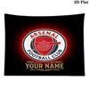 Custom Name ArsenalPrinted Tapestry – Wall Hanging for Bedrooms, Dorms, and Home Decor