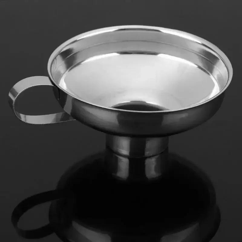 Wide Mouth Can for Oil Wine, Stainless Steel Wide Mouth Canning Funnel Hopper Filter, Kitchen Cooking Tools