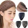 Lace Turban Wide Headband For Women Sweet Non-Slip Accessories Gray Cover Hair Clip,Trendy Hair Y5B9
