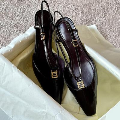 Версия из овчины~ нишевые сандалии с квадратным носком, маленькой золотой пряжкой, кожаным каблуком-рюмочкой, пустые сандалии, женские летние туфли на высоком каблуке, сандалии на высоком каблуке, сандалии