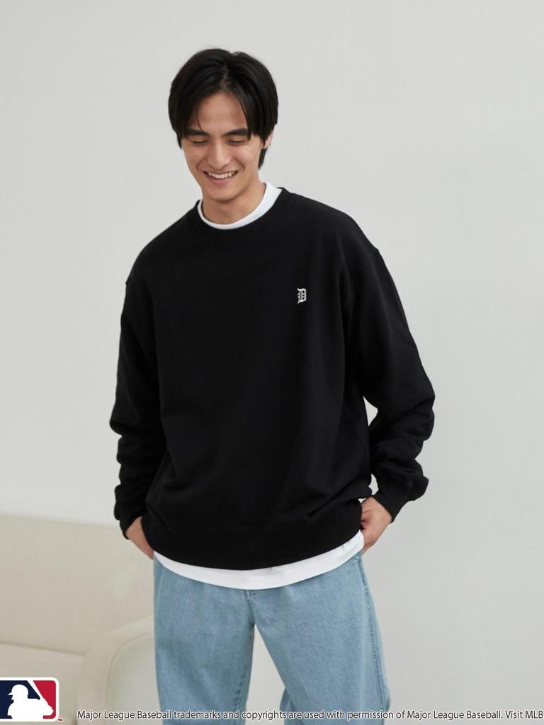 Cohen MLB Exclusive Hanafuda Back Print Crew Neck Sweatshirt, 75206020455 0950 BLACK(09), Size M