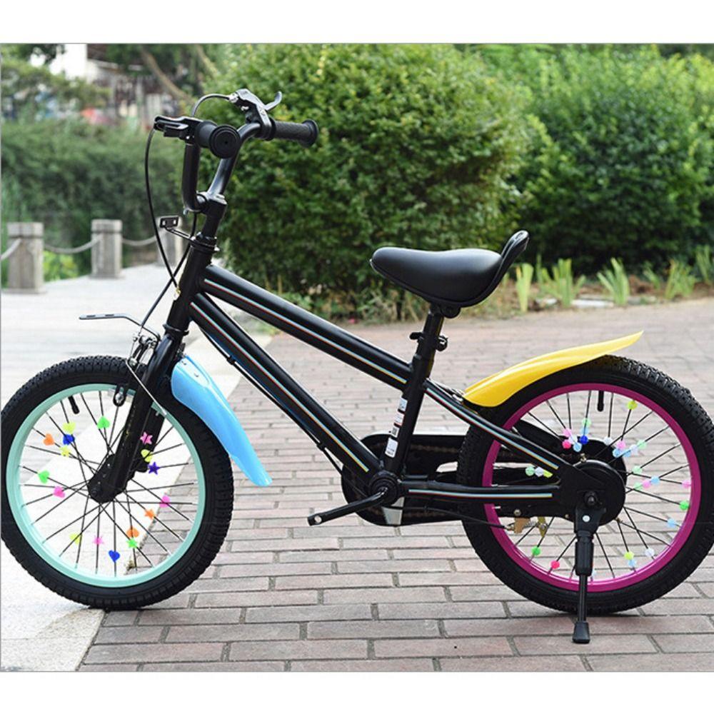 36PCS Plastic Bicycle Spoke Beads Multicolor Bike Spokes Bike Decoration Bead Kids Bicycle