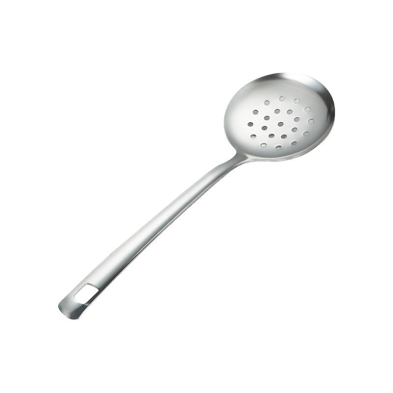 Kitchen Stainless Steel Cooking Utensils Polished Hanging Silver Colander Soup Frying Spatula Simple Household Accessories