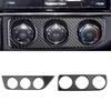 Car Air Conditioning Button Strip Carbon Fiber Decorative Sticker For Toyota Corolla 2014-2018