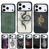 Чехол для телефона «Змея и папоротник» для iPhone 17 Air 16e 15 14 13 Pro Max Задняя крышка для 12 11 Pro Coque