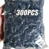 300/50pcs 8mm Plastic Fasteners Screws Universal Car Bumper Fender Black Rivets Car Fastener Push Pin Clips Auto Accessories