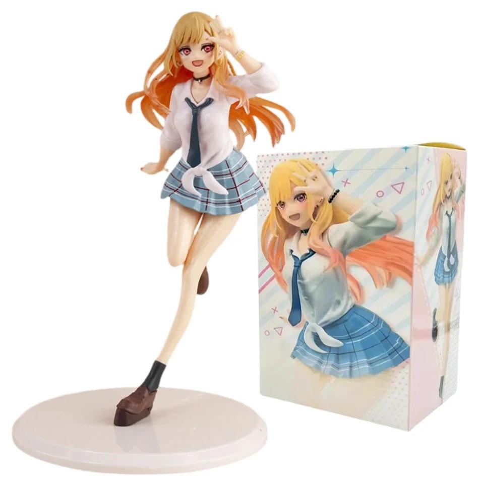 Оригинальная Фигурка Китагавы Марин из My Dress Up Darling Школьная форма Нарядная Стоячая модель Игрушка Подарок Фигурка Действия Для Детей ПВХ