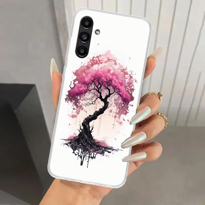 Чехол для телефона 'Цветущая вишня' для Samsung Galaxy A16 A26 A36 A56 A15 A25 A35 A55 A14 A24 A34 A54 A13 A23 A33 A53 A05S A04S A03S