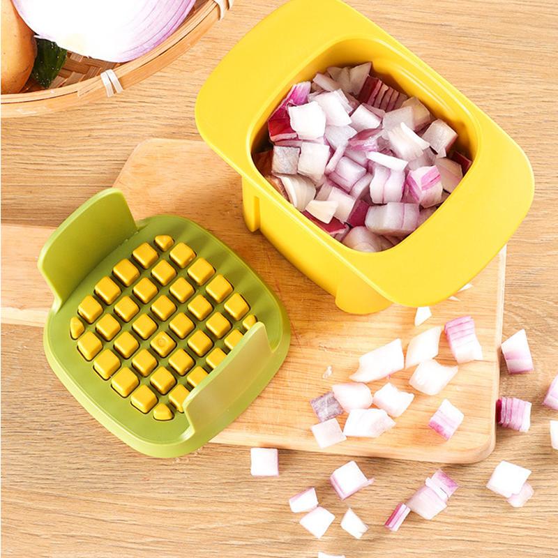 Многофункциональный измельчитель овощей, резак для картофеля фри, бытовой ручной пресс для нарезки лука, огурца, картофеля фри, кухонные инструменты