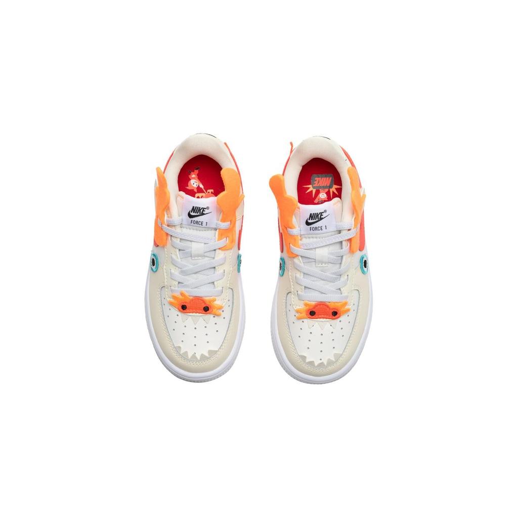 Nike Force 1 Low LV8 EasyOn PS Year of the Dragon Детские кроссовки Кремовый кокосово-молочный белый FZ5522-161