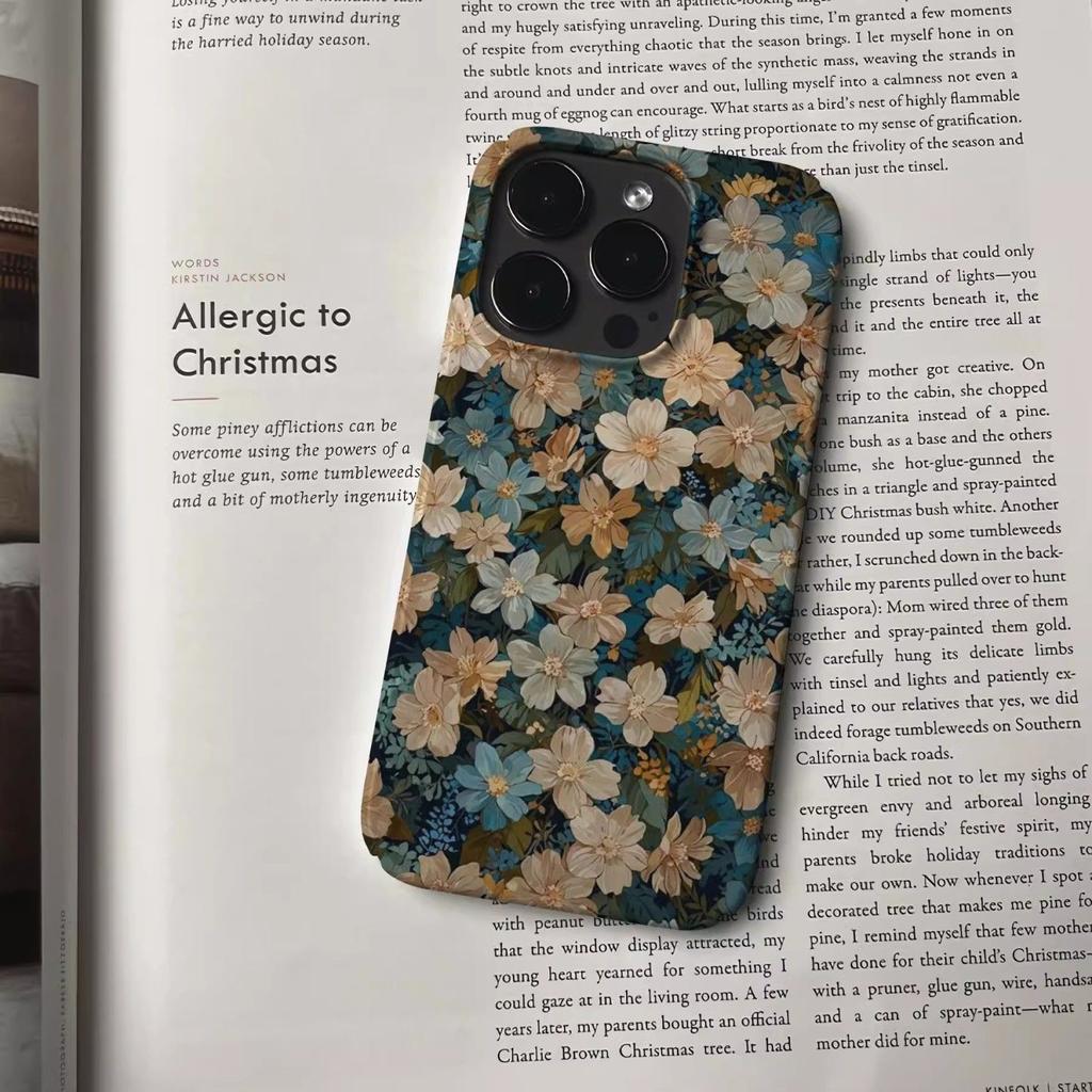 Чехол для телефона Quiet Flower Shadow для Apple iPhone16 - прочный противоударный чехол в стиле ретро для iPhone16/15/14/13/12/11/Xs/Xsmax/XR/Pro/Pro Max