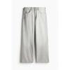 H M Loose HigH Waist Jeans ligHt deniM Grey