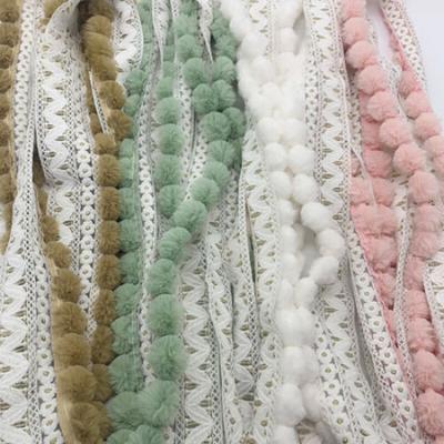 1 м DIY Шарик из помпонов Кисточка Бахрома Отделка Края для Шитья Обивки для Отделки Штор