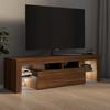 VidaXL TV Cabinet with LED Lights Brown Oak 140x36.5x40 Cm, Tv Stand, Media Cabinet, Hifi Cabinet, Tv Unit, Unit 822643