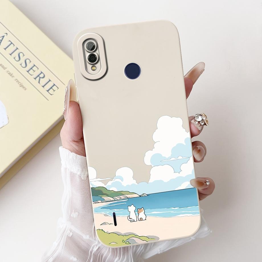 Moon Night Gothic Style Phone Case For Itel P33 Plus P33+ Back Cover Soft Silicone Bumper Coque ITELP33 P 33 Capa
