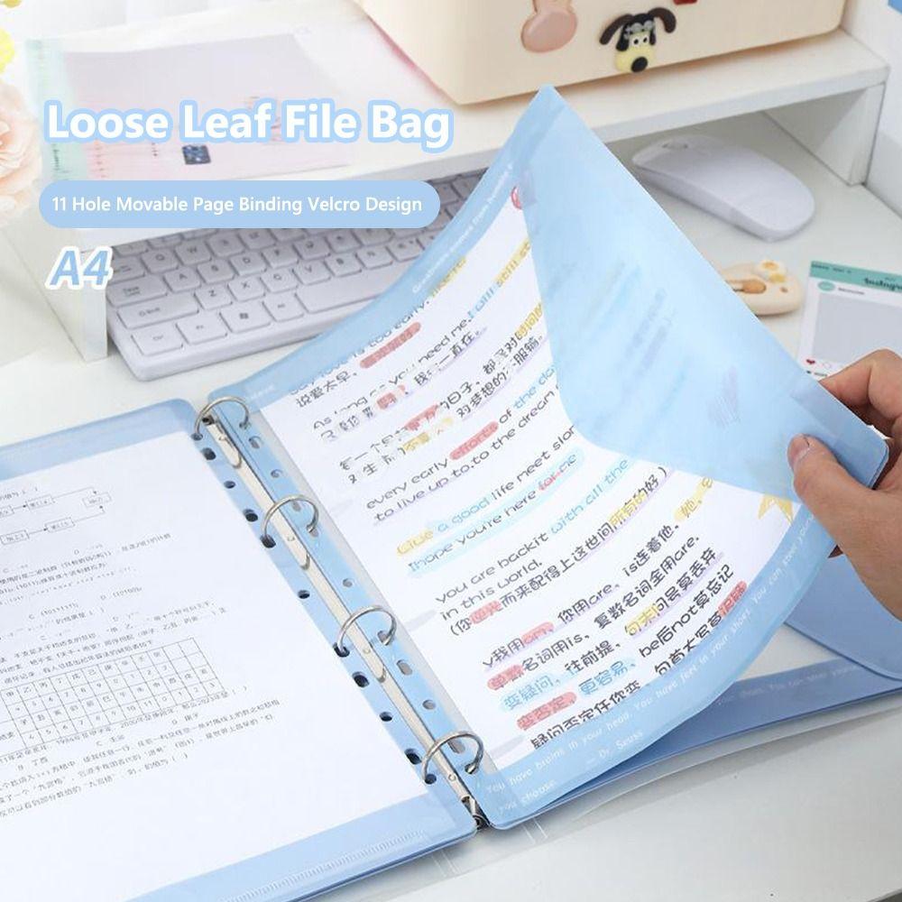 Transparent Data Book 11-Hole Exam Paper Storage Bag New File Bag Students