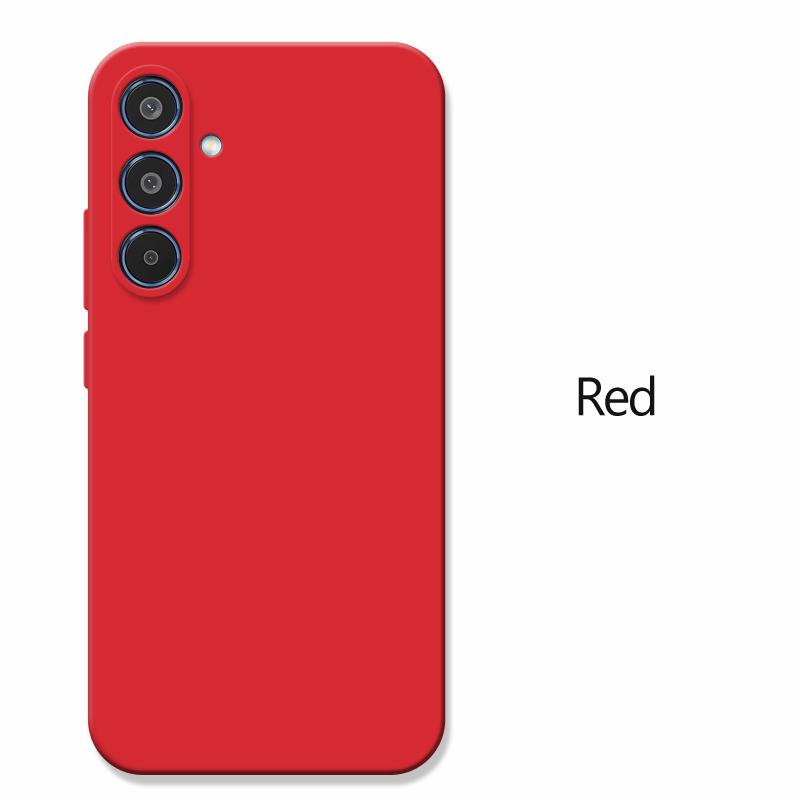 Ударопрочный чехол для телефона из жидкого силикона для Samsung Galaxy S24 S25 S21 S22 S23 FE S 25 edge 24 Plus Ультратонкий матовый чехол Fundas