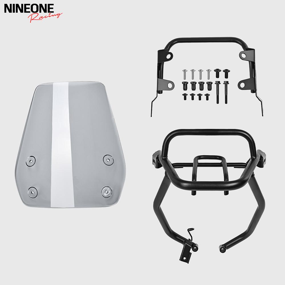 Windshield for Honda Cub CT 125 Trail 125 2023-2026 Front Rack Holder Bracket Headlight Guard Windscreen Wind Deflector CT125