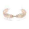 Combs Headwear Jewelry Leaves Hair Hoop Bride Headbands Gold Leaves Wreath Wedding Hair Crown