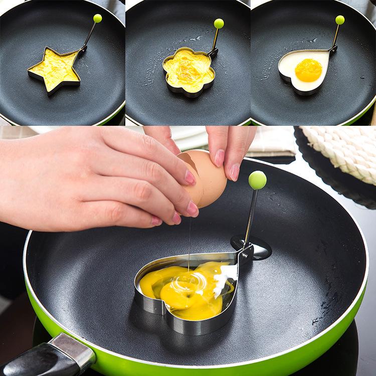 Stainless Steel Fried Egg Shape Pancake Mould Mold Kitchen Cooking Tools