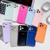 Оригинальный глянцевый ударопрочный чехол из стекла для iPhone 17 16 15 14 13 12 11 Pro Max Plus Макаронный конфетный цветной чехол для iPhone Air